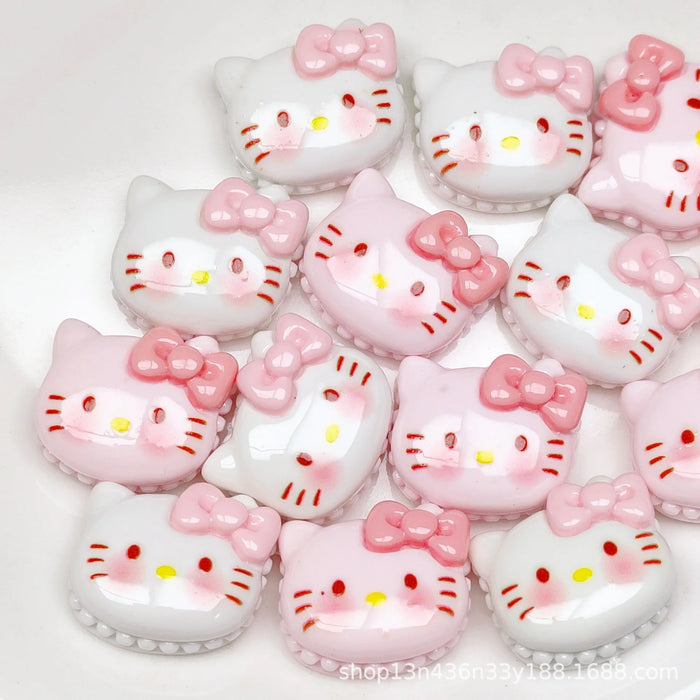 Kawaii Cat Resin Charms - 10 Pack